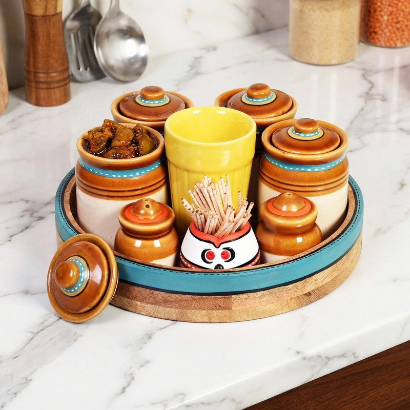 Clayvia Jar Set With Trey