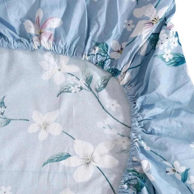 Mitusha Printed Cotton Bedsheet (Blue) - 200 TC media 6