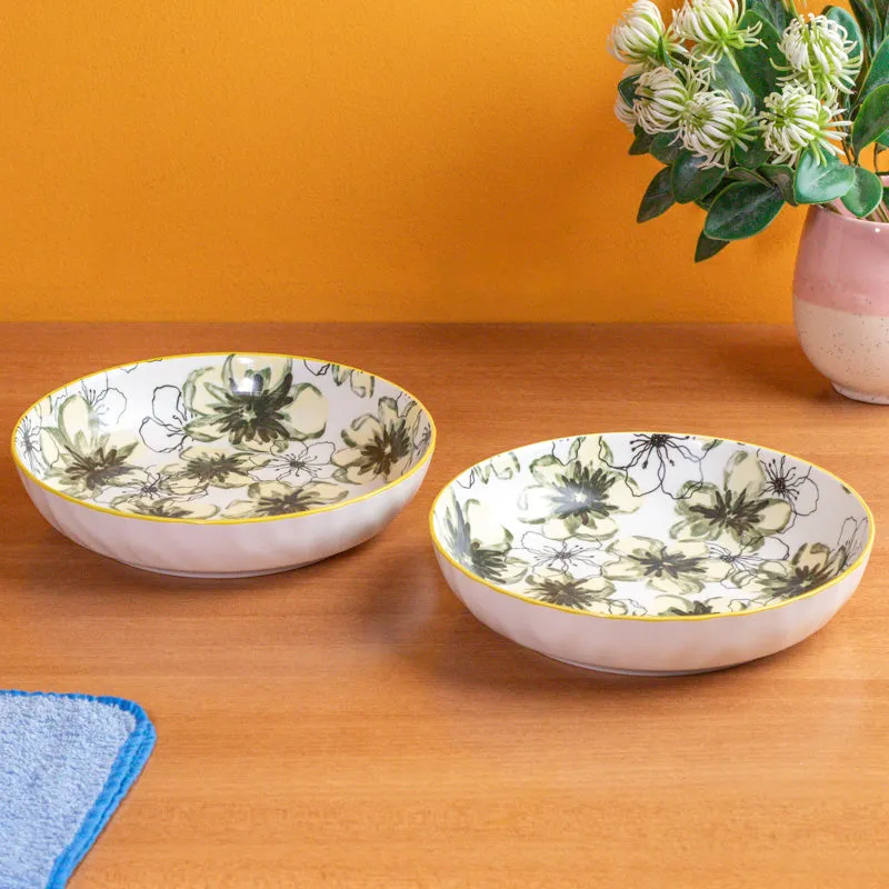 Botanic Charm Serving Bowl(750 mL) - Set Of Two media 3