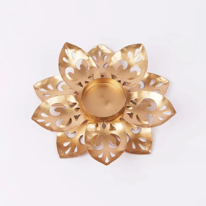 Pushkar Phool Tealight Holder - Set Of Two media 4