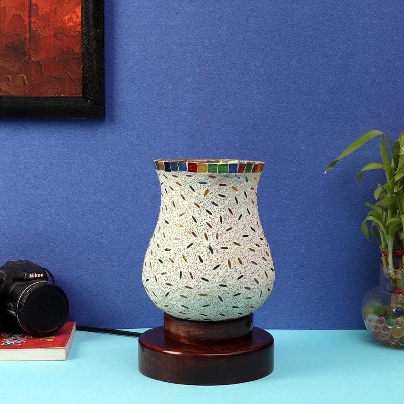 Speckly Mosaic Glass Table Lamp - Multicolor media 3