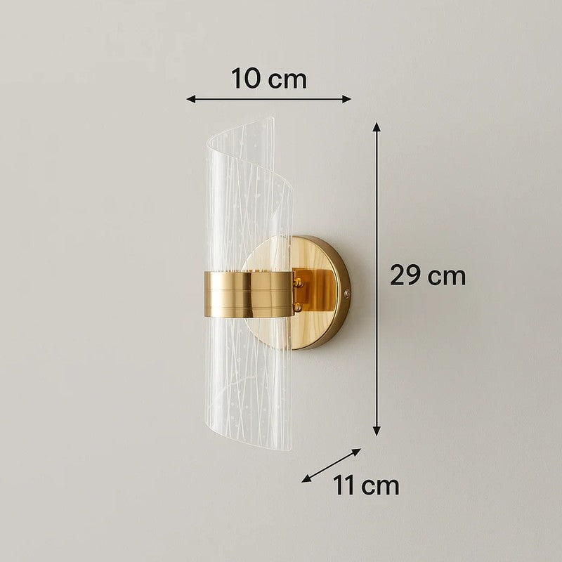 Vellin Arc Acrylic Wall Lamp With Metal Base media 6