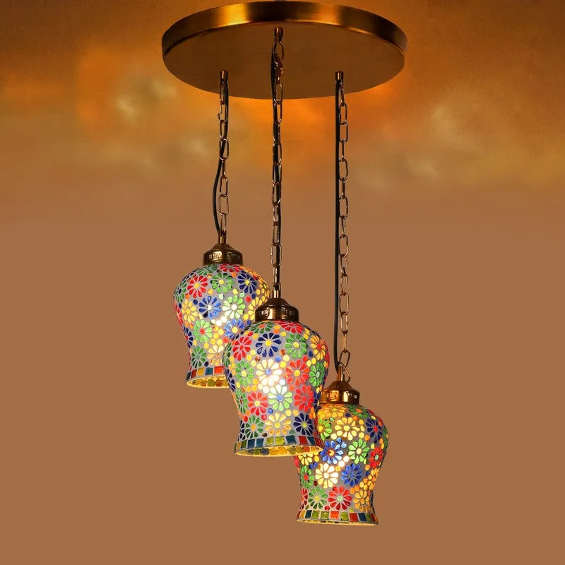 Zariya Glass Ceiling Lamp - Multicolor media 5