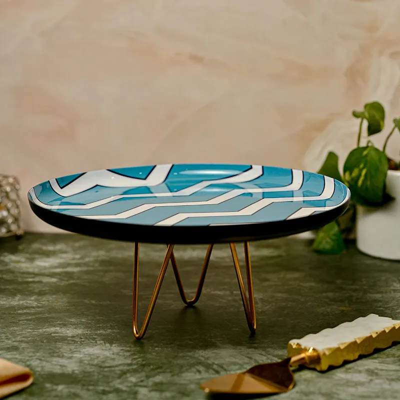 Tuqua Zig Zag Metal Cake Stand media 3