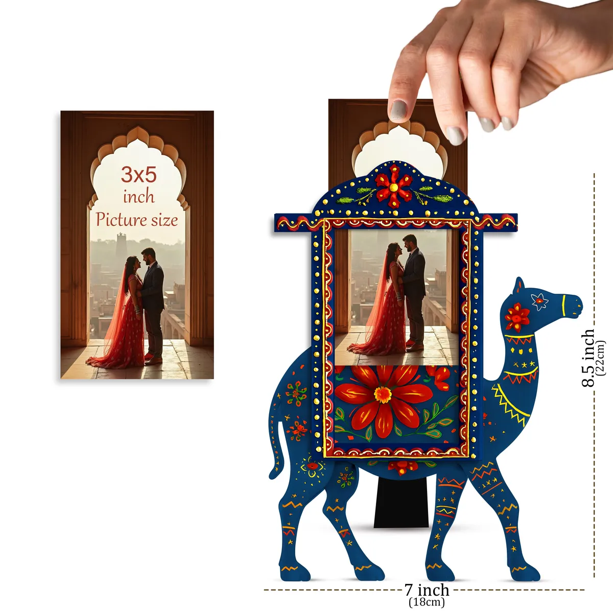 CamelBlue MDF Photo Frame - Blue media 4