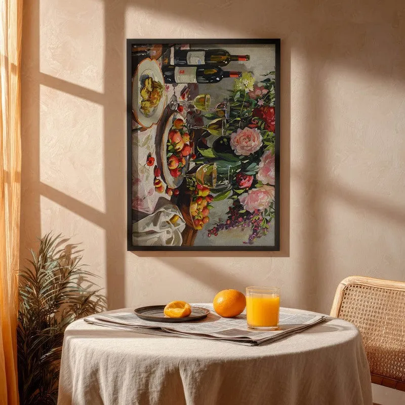 MartiniDining Archival Canvas Wall Art - Black media 4
