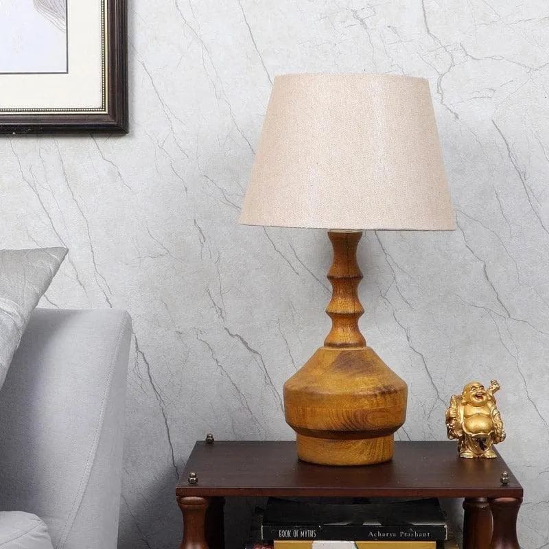 Mishuna Meiji Fabric Table Lamp - Beige media 3