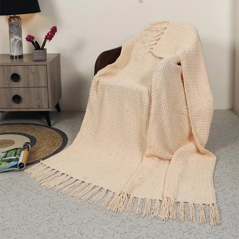 Cozy Loom Throw - Cream media 1