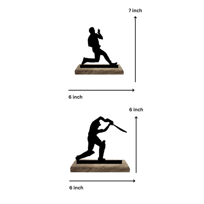 Cricketer Showpiece - Set Of Two media 8