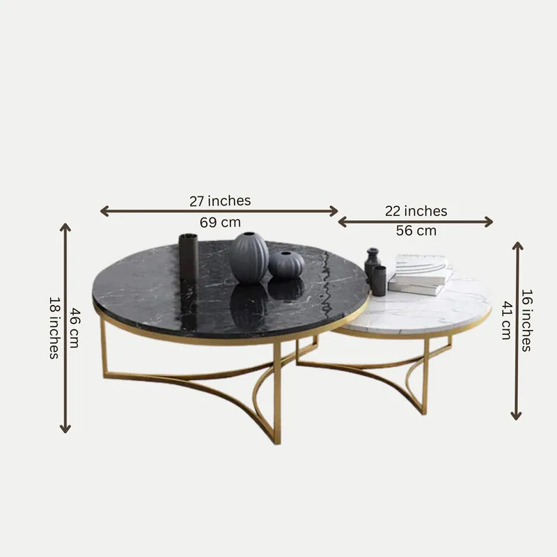 Arc Aura Accent Table with Marble Top media 5