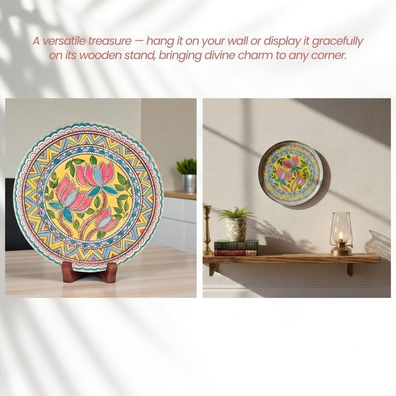 Madhubani Pushpa Wall Plate media 4