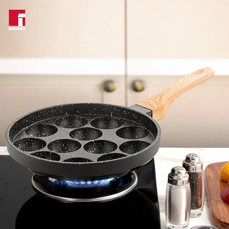 Bergner Aeris Non-Stick Paniyaram Pan With Lid (22 cm) media 4