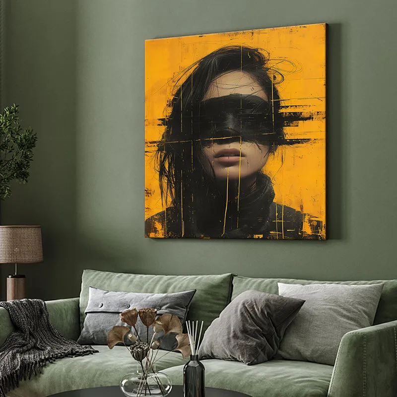 Woman In Shadow Wall Painting media 4