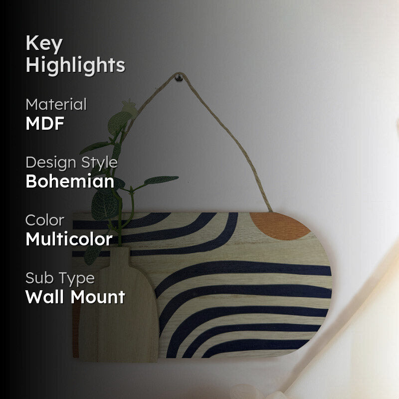 Nurva Abstract MDF Wall Accent media 2