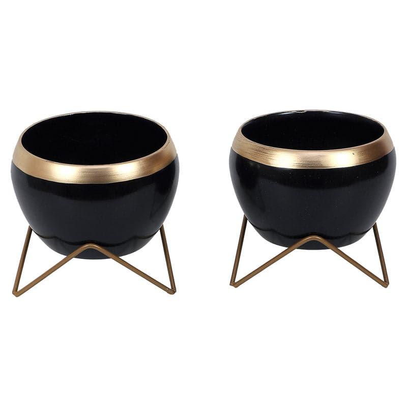 Apple Dun Planter (Black) - Set Of Two media 4