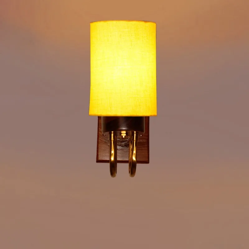 Gilded Arch Cotton Wall Lamp - Yellow media 6