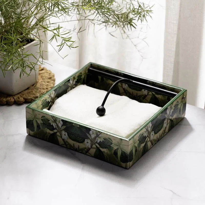 Lush Green Handmade Napkin Holder media 1