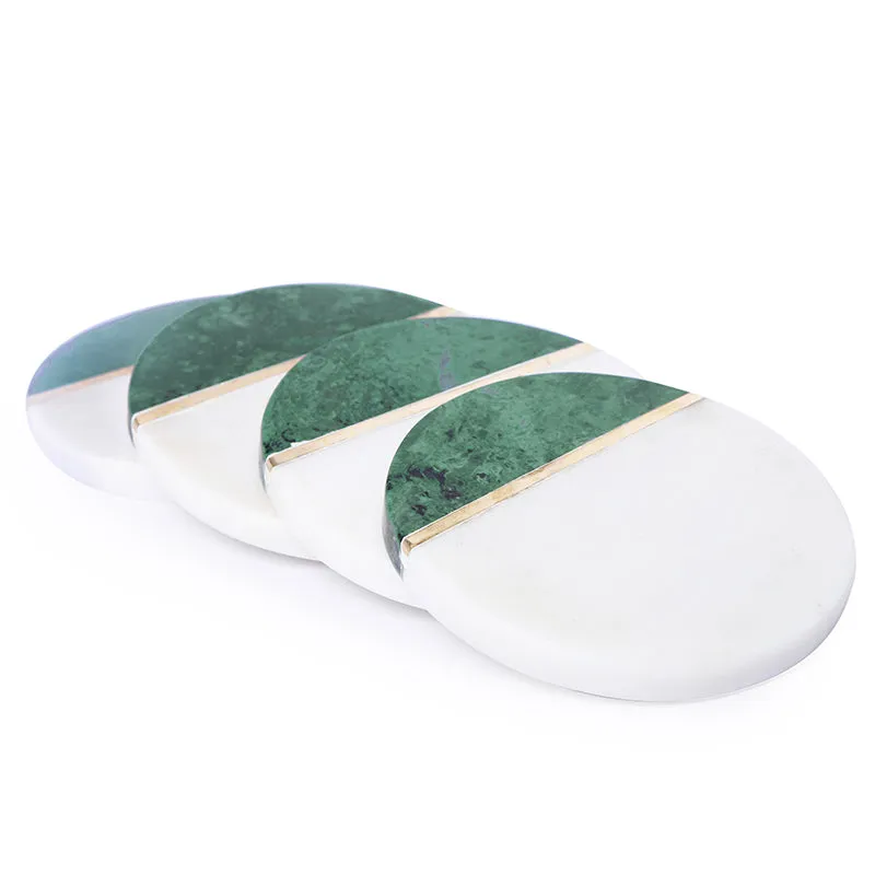 Tesoro Marble Coaster (Green) - Set Of Four media 6