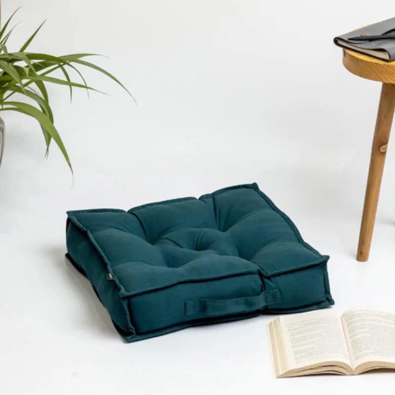 Tara Floor Cushion - Botanical Green media 1