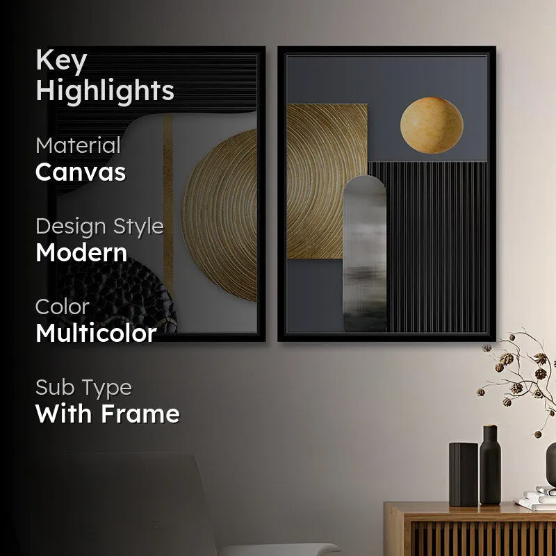 Geometry Of Abstracts Wall Art - Set Of Two media 2