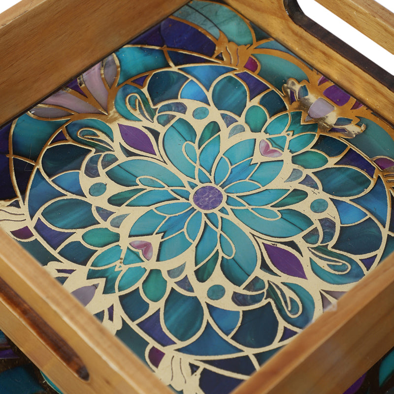 Floral Feast Wooden Serving Tray - Set of Two media 5