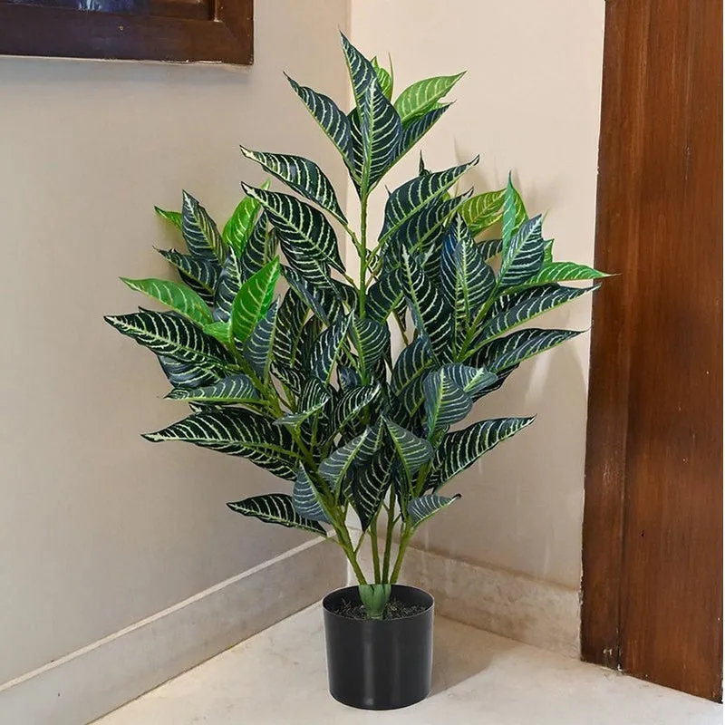 Faux Quercus Plant With Black Plastic Pot - 2.79 ft media 3