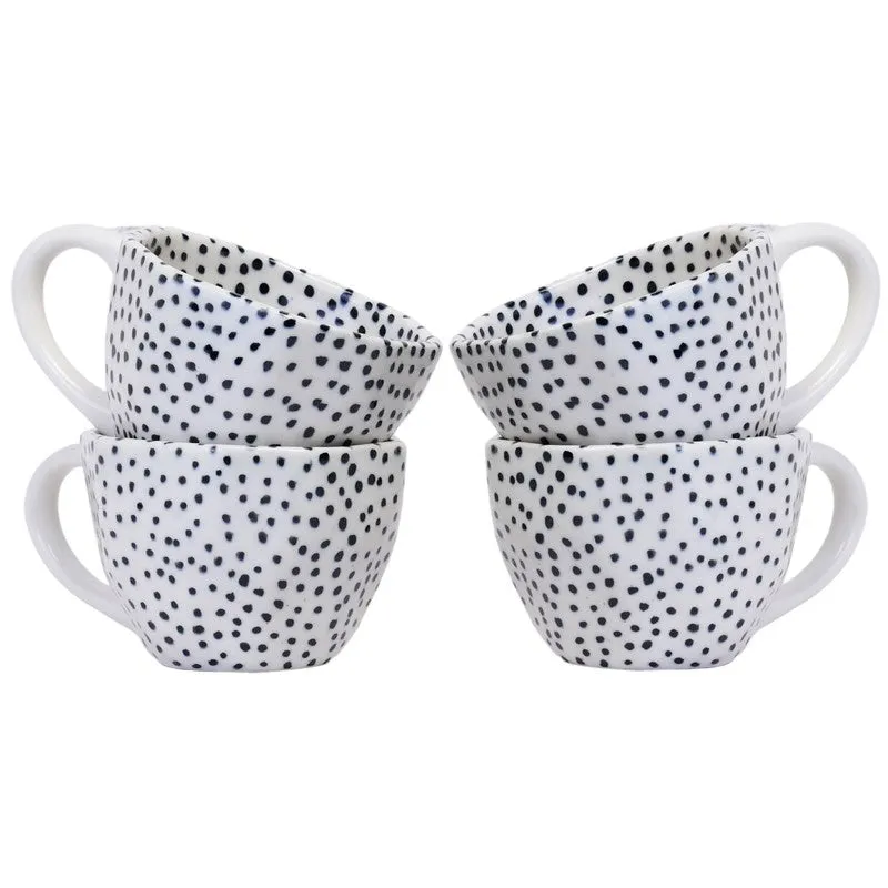Chevron Ceramic Coffee Mug (230 mL Each) - Set Of Four media 3