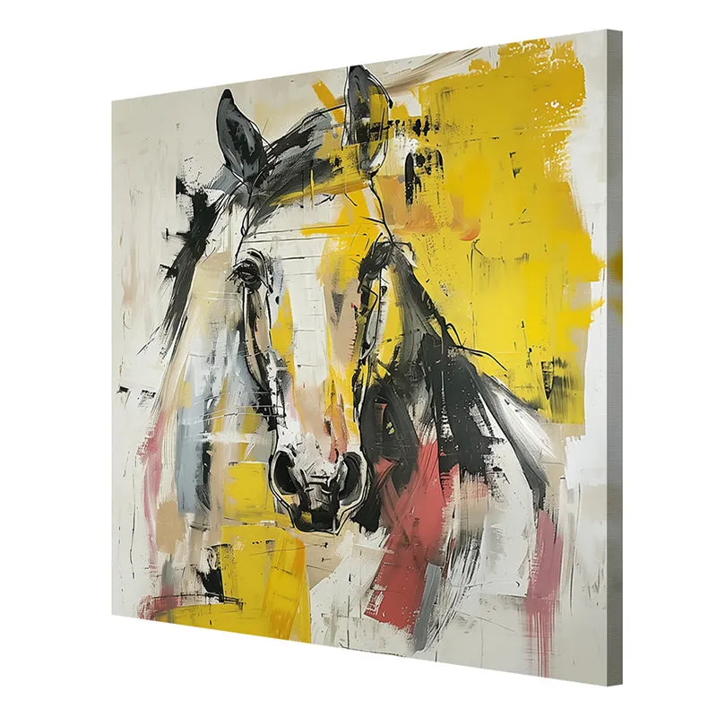 Racehorse Wall Painting media 6
