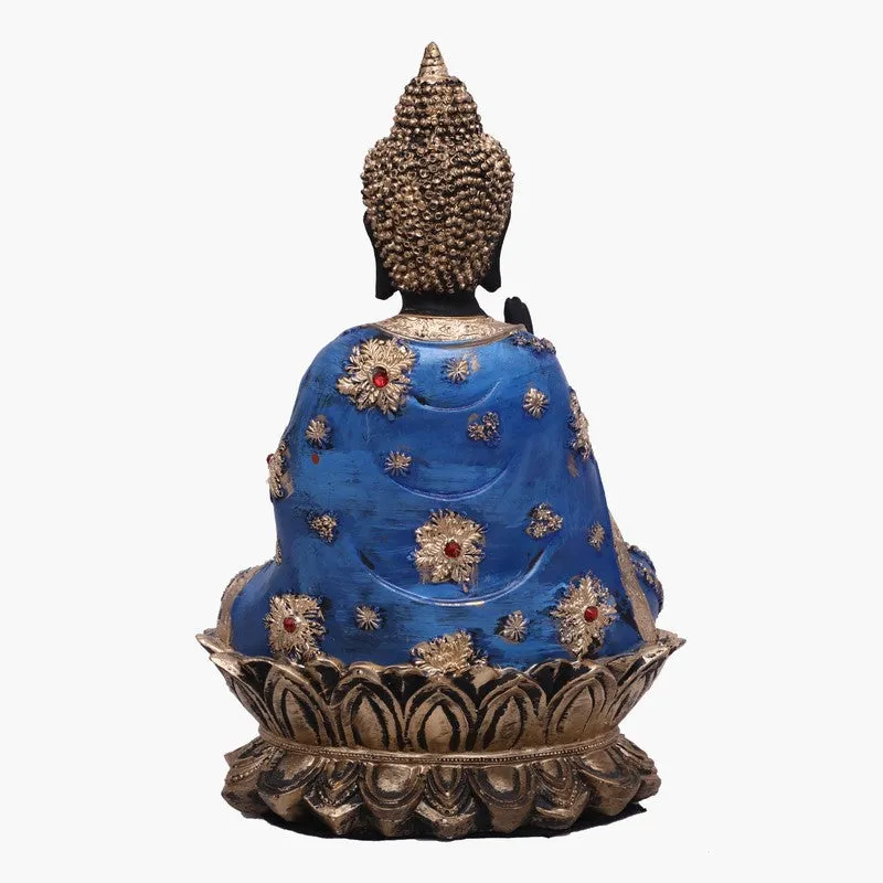 Solace Buddha Polyresin Idol (10 inches) - Yellow media 5