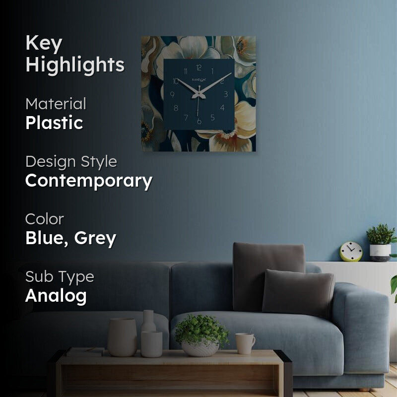 Petal Play Wall Clock media 2