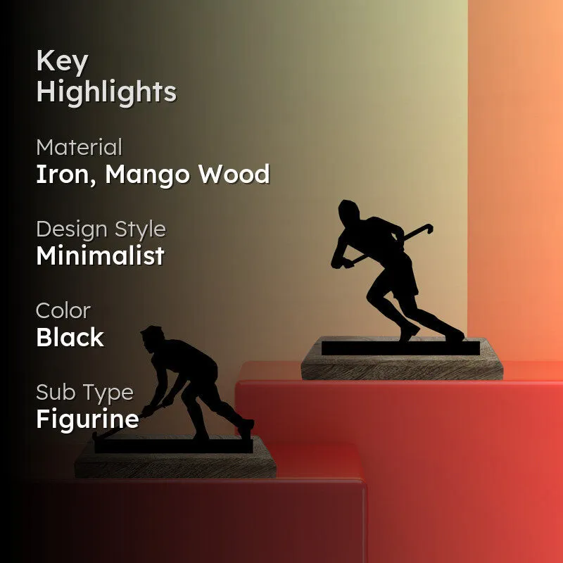 Hockey Charm I Showpiece - Set Of Two media 2