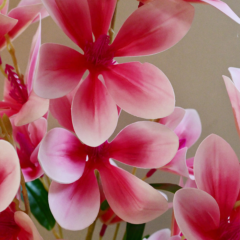 Violaire Polyester Artificial Flower Stick - Pink & White media 4