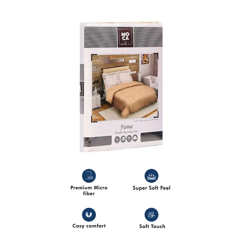 Monte Carlo Floria Luxe Cotton Bedheet (Beige) - 104 TC media 10