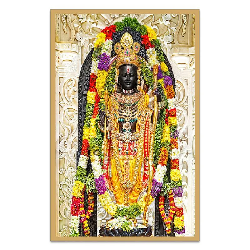 Tirupati Deva Canvas Wall Painting With Frame media 8