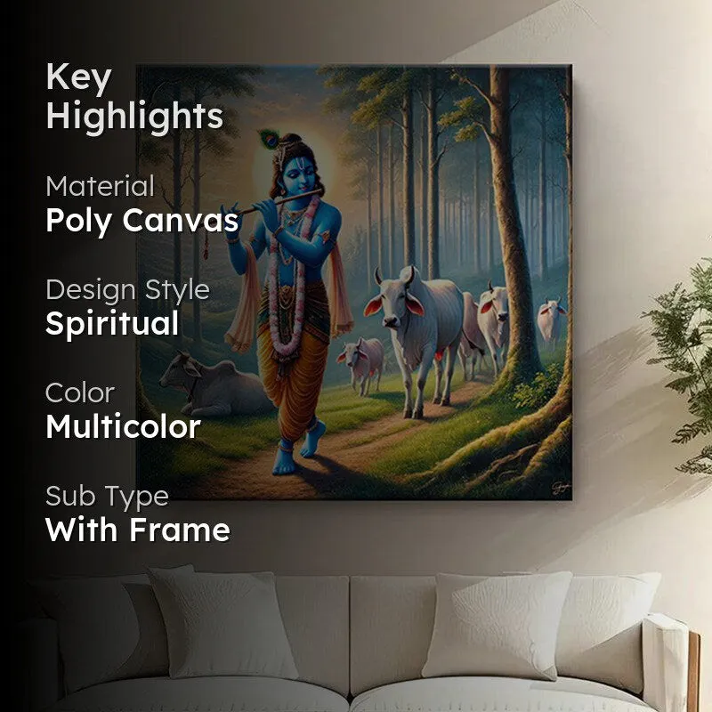 Krisgna Janardhana Wall Painting media 2