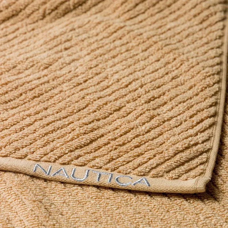 Nautica Riviera Soft Cotton Hand Towel (Light Tan & Lilac) - Set Of Four media 6
