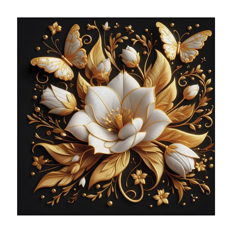 Mana Floral Canvas Wall Painting media 3