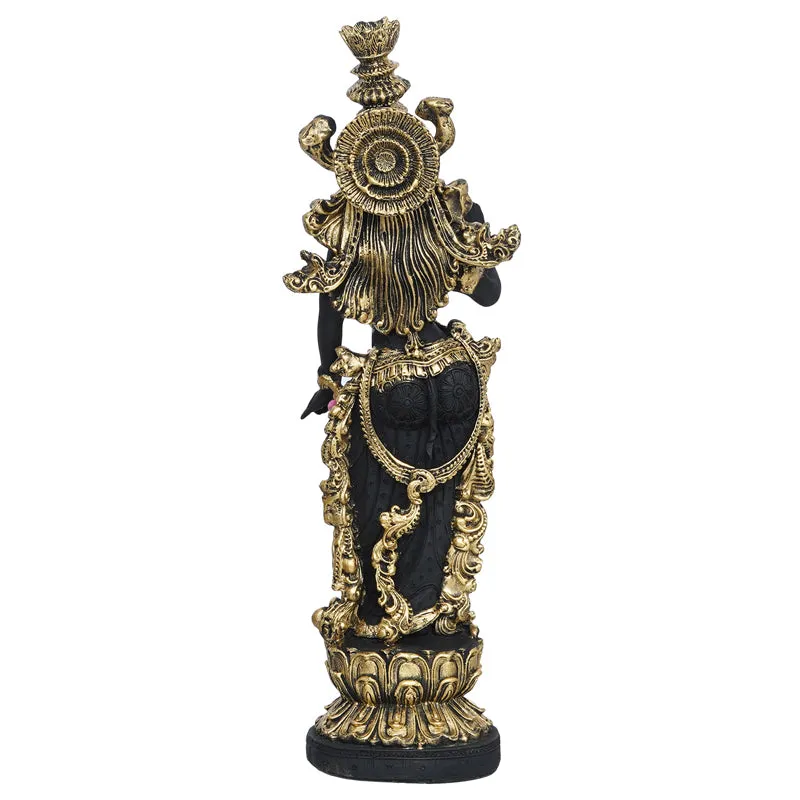 Madhava Chaitanya Idol - Black & Gold media 5