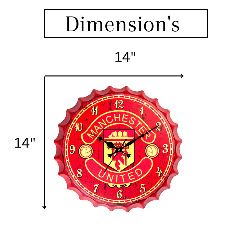 Manchester Bottle Cap Wall Clock media 8