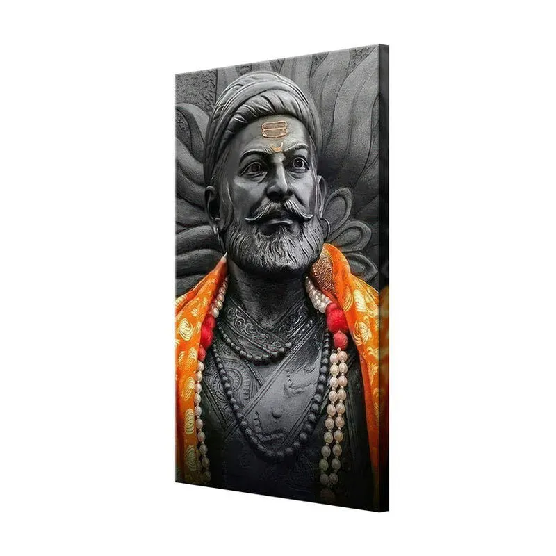 Chhatrapati Shivaji Poly Canvas Wall Painting media 5