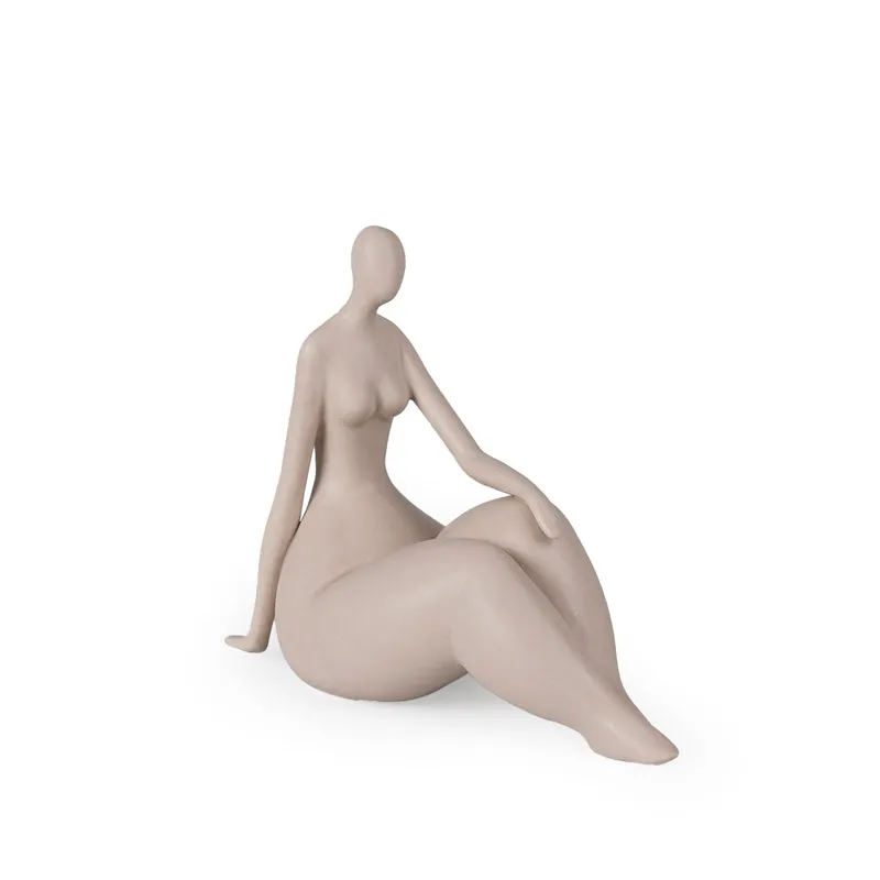Grace & Poise Painted Resin Showpiece - Brown media 5