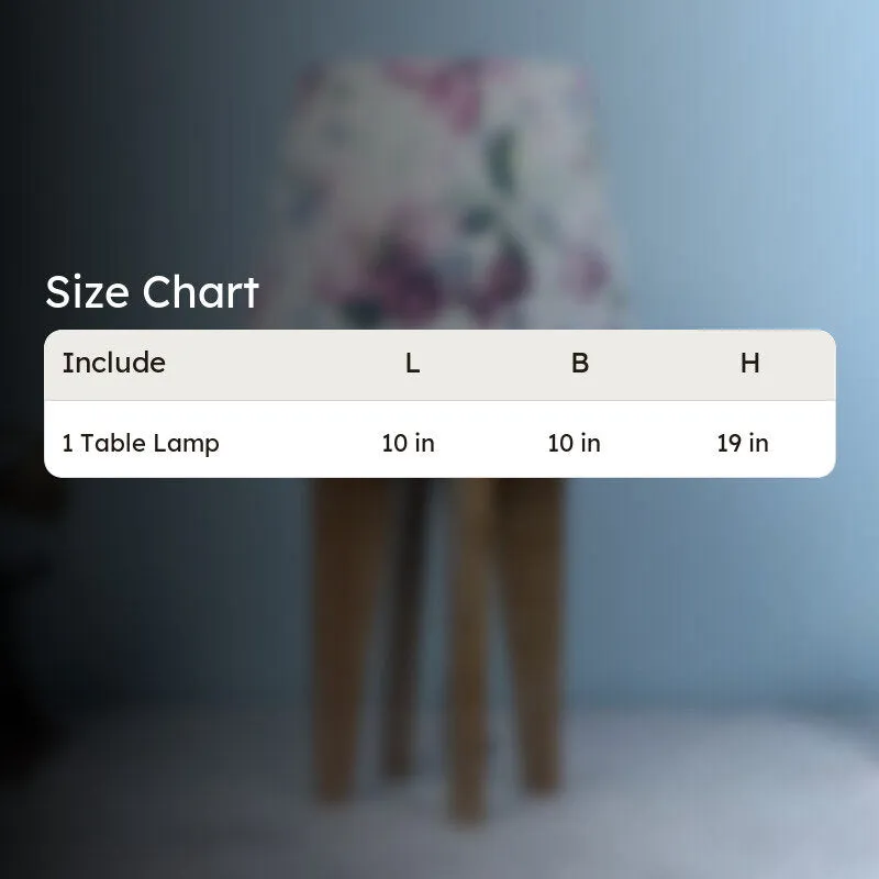 Lumikko Flux Printed Mango Wood Table Lamp - Multicolor media 5