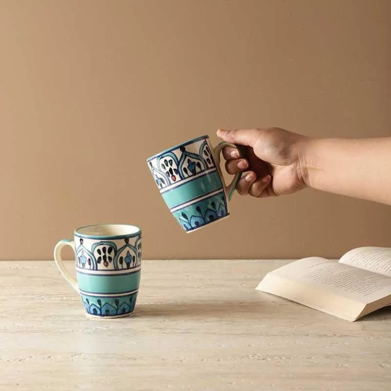 Empress Ceramic Coffee Mug (300 mL Each) - Set of Two media 6