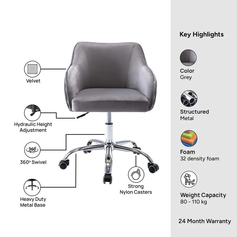 Seatron Metal Office Chair - Grey media 10