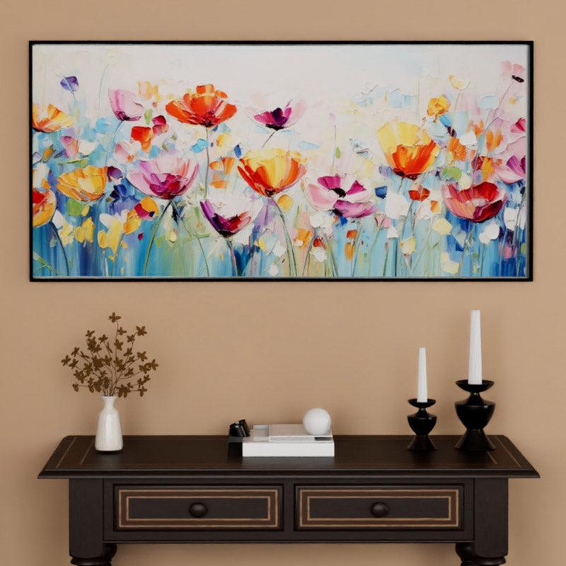 Golden Petalia Floral Wall Art