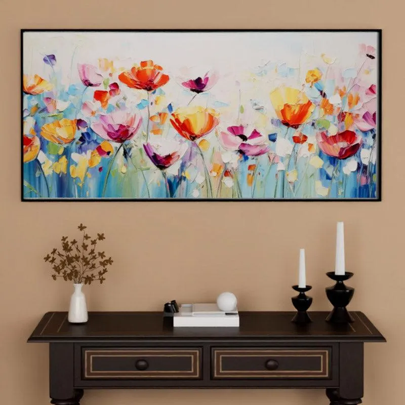 Golden Petalia Floral Wall Art media 1