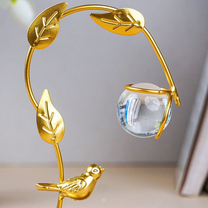 Gilded Drop Crystal Showpiece - Gold media 5
