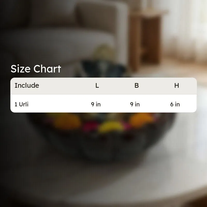 Lord Ganesha Decorative Resin Brown Urli media 6