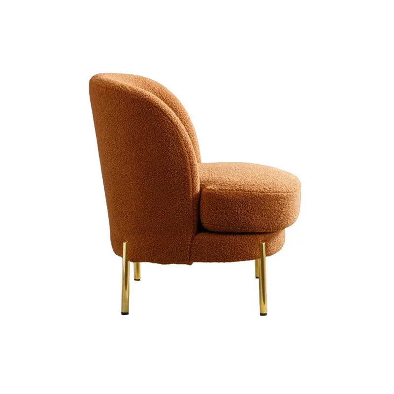 Calyra Neem Wood Accent Chair - Orange media 6
