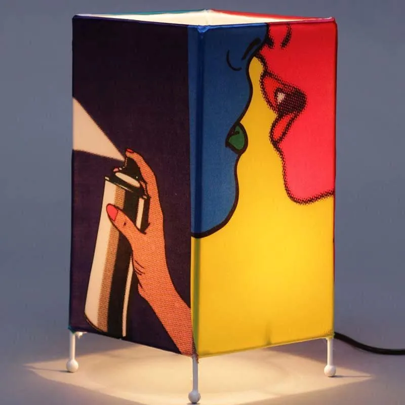 Dark Secrets Fabric Table Lamp - Multicolor media 5